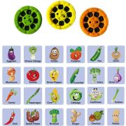 Lanterna proiector cu 3 diapozitive Legume Bambinice BN018 BBJBN018_Initiala