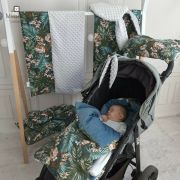MimiNu - Sac de iarna universal, pentru carucior, scaun auto, saniuta, Forest friends Beige/Velvet Grey BYN6426972005302