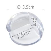 Set 4 aparatori din silicon pentru colturi Iso Trade MY6698 BBJMY6698_Transparent