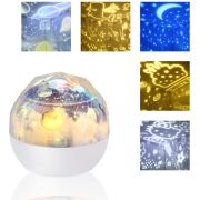 Lampa de veghe si Proiector Diamond  Bambinice BN023 BBJBN023_Alb