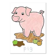 Carte de colorat cu activitati in limba engleza si abtibilduri Ferma FARMYARD - ORCB10