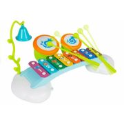Hola Toys - Jucarie bebelusi, Xilofon, cu doua tobe BYN1818910906164