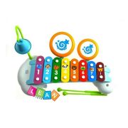 Hola Toys - Jucarie bebelusi, Xilofon, cu doua tobe BYN1818910906164