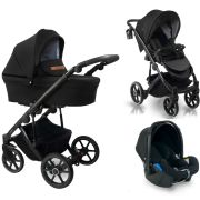 Carucior copii 3 in 1, reversibil, 0-36 luni, Bexa Line Black PJBL6