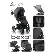 Carucior copii 3 in 1, reversibil, 0-36 luni, Bexa Line Black PJBL6