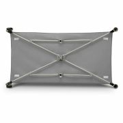 Lionelo - Patut pliant cu un nivel Stefi Concrete din Metal, Poliester, 120x60 cm, Gri BYNLO-STEFI_GREY_MULTICOLOR