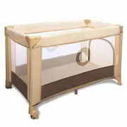 Lionelo - patut pliant stefi, 120x60 cm, beige - chocolate bynlo-stefi_beige_chocolate