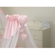 Amy - Baldachin Din Tul, Bear Heart Roz, 600x160 Cm Pjb68909