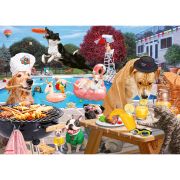 PUZZLE CATEI LA PISCINA, 1000 PIESE - ARTRVSPA16810