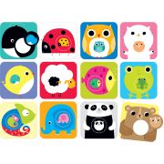 Joc asociere Mama si Puiul, 24 piese, 16x16cm Banana Panda BP33683 BBJBP33683_Initiala