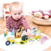 Puzzle educativ - Descopera animalele de la Ferma, 20 piese, 48x32cm Banana Panda BP49032 BBJBP49032_Initiala