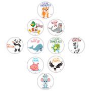 Set 20 Stickere milestone pentru Fotografii Memorabile cu copilul dvs - Baby Milestone Stickers 15 cm, model Funny , Pre-Cut