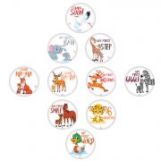 Set 20 Stickere milestone pentru Fotografii Memorabile cu copilul dvs - Baby Milestone Stickers 15 cm, model My First, Pre-Cut