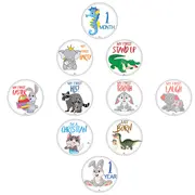 Set 20 Stickere milestone pentru Fotografii Memorabile cu copilul dvs - Baby Milestone Stickers 15 cm, model My First, Pre-Cut