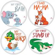 Set 20 Stickere milestone pentru Fotografii Memorabile cu copilul dvs - Baby Milestone Stickers 15 cm, model My First, Pre-Cut