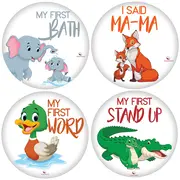 Set 20 Stickere milestone pentru Fotografii Memorabile cu copilul dvs - Baby Milestone Stickers 15 cm, model My First, Pre-Cut