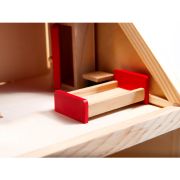 Casuta de papusi din lemn cu accesorii 40cm Ikonka IK17568 BBJIK17568_Initiala