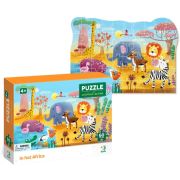 Puzzle - minunatele animalute din africa ( 60 piese)