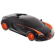 MASINA CU TELECOMANDA BUGATTI GRAND SPORT VITESSE NEGRU CU SCARA 1 LA 24 VIVRas47000_Negru