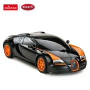 MASINA CU TELECOMANDA BUGATTI GRAND SPORT VITESSE NEGRU CU SCARA 1 LA 24 VIVRas47000_Negru