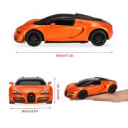 MASINA CU TELECOMANDA BUGATTI GRAND SPORT VITESSE PORTOCALIU CU SCARA 1 LA 24 VIVRas47000_Portocaliu