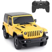 MASINA CU TELECOMANDA JEEP WRANGLER RUBICON GALBEN CU SCARA 1 LA 24 VIVRas79500_Galben