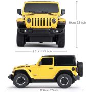 MASINA CU TELECOMANDA JEEP WRANGLER RUBICON GALBEN CU SCARA 1 LA 24 VIVRas79500_Galben