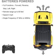 MASINA CU TELECOMANDA JEEP WRANGLER RUBICON GALBEN CU SCARA 1 LA 24 VIVRas79500_Galben