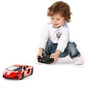 MASINA CU TELECOMANDA LAMBORGHINI AVENTADOR ROSU CU SCARA 1 LA 24 VIVRas46300_Rosu