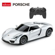 MASINA CU TELECOMANDA PORSCHE 918 SPYDER ARGINTIU CU SCARA 1 LA 24 VIVRas71400_Argintiu