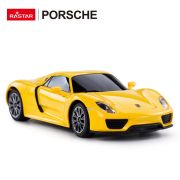 MASINA CU TELECOMANDA PORSCHE 918 SPYDER GALBEN CU SCARA 1 LA 24 VIVRas71400_Galben