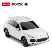 MASINA CU TELECOMANDA PORSCHE CAYENNE TURBO ALB CU SCARA 1 LA 24 VIVRas46100_Alb