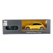 MASINA CU TELECOMANDA PORSCHE MACAN TURBO GALBEN CU SCARA 1 LA 24 VIVRas71800_Galben