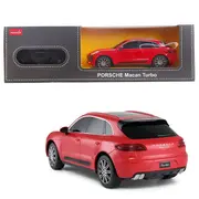 MASINA CU TELECOMANDA PORSCHE MACAN TURBO ROSU CU SCARA 1 LA 24 VIVRas71800_Rosu
