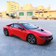 MASINUTA METALICA BMW I8 ROSU SCARA 1 LA 24 VIVRas56500_Rosu