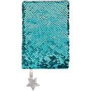 Carnetel A6 cu paiete reversibile Moses MS26188 BBJMS26188_Albastru
