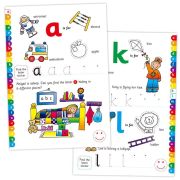 Carte cu activitati si abtibilduri - alfabet