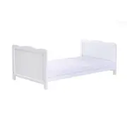 Qmini - Patut din lemn Julia 120x60 cm, multifunctional, cu sertar, Alb BYN6426972005517