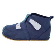 Pantofi Barefoot din piele naturala Baby Fox Bleumarin - recomandati pentru primii pasi - FOX50002