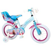 Bicicleta copii Volare Frozen cu roti ajutatoare 14 INCH 2 frane de mana - SOLVOL91450-CH-IT