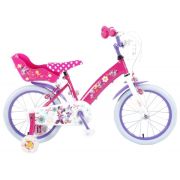 Bicicleta copii Volare Minnie Mouse cu roti ajutatoare 16 INCH cu 2 frane mana - SOLVOL31626-CH-IT