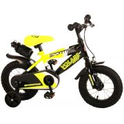 Bicicleta copii Volare Sportivo Galben Neon 12 inch cu 2 frane de mana si sticla apa - SOLVOL2034
