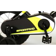 Bicicleta copii Volare Sportivo Galben Neon 12 inch cu 2 frane de mana si sticla apa - SOLVOL2034