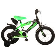 Bicicleta copii Volare Sportivo Verde 14 inch cu frana de mana si sticla apa - SOLVOL2040