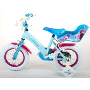 Bicicleta pentru fete 12 inch cu scaun pentru papusi roti ajutatoare si cosulet Frozen 2 cu 2 frane de mana - SOLVOL91250-CH-IT