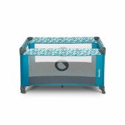 Lionelo - Patut pliant cu un nivel Stefi din Metal, Poliester, 120x60 cm, Turquoise BYNLO-STEFI_GREEN_TURQUOISE