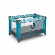 Lionelo - Patut pliant cu un nivel Stefi din Metal, Poliester, 120x60 cm, Turquoise BYNLO-STEFI_GREEN_TURQUOISE