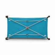 Lionelo - Patut pliant cu un nivel Stefi din Metal, Poliester, 120x60 cm, Turquoise BYNLO-STEFI_GREEN_TURQUOISE