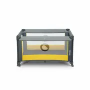 Lionelo - Patut pliant cu un nivel Stefi Lemon din Metal, Poliester, 120x60 cm, Galben BYNLO-STEFI_YELLOW_LEMON