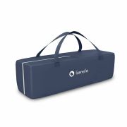 Lionelo - Patut pliant cu doua nivele Sven Plus, 120x60 cm, arcada jucarii, masuta de infasat, vibratii, melodii, Blue Navy BYNLO-SVEN_PLUS_BLUE_NAVY